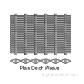 Plain / Twill Néerlandais tisser un tissu métallique pour l'exploitation minière